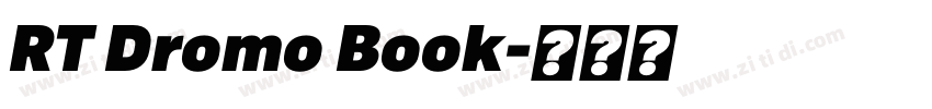RT Dromo Book字体转换